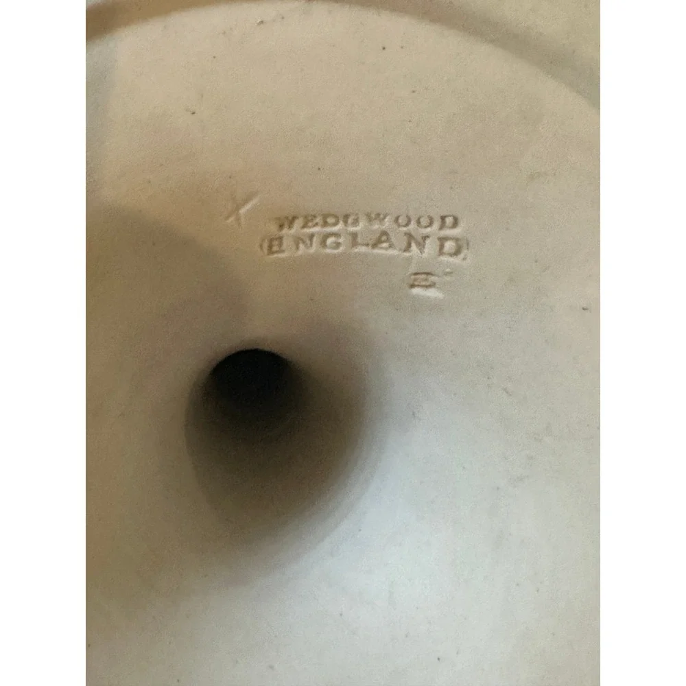 Wedgwood Dark Blue Jasperware Candlestick 7